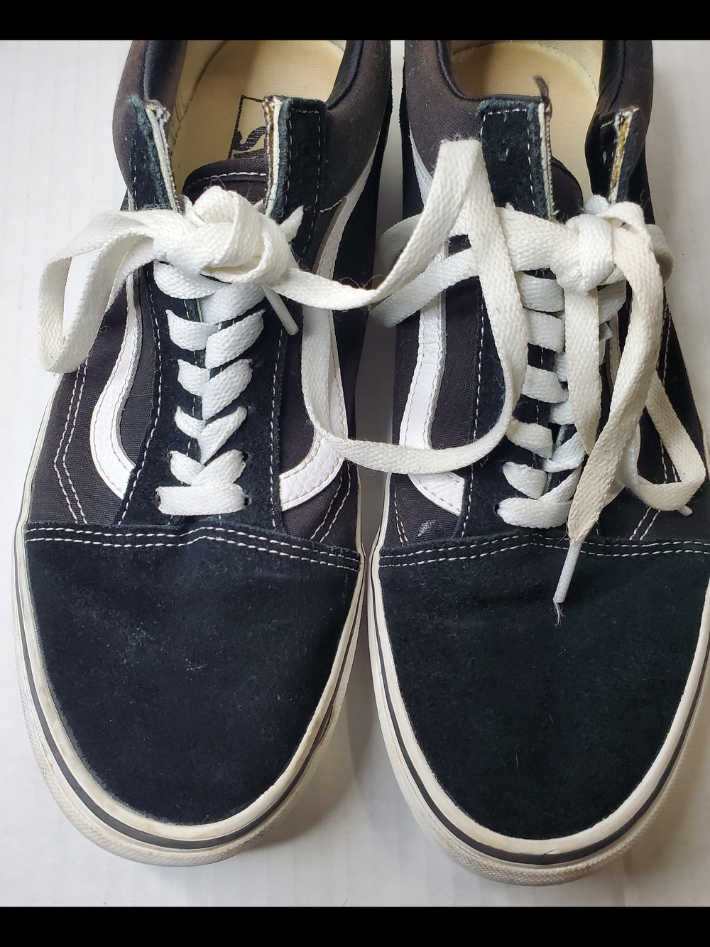 Vans Men’s Black/White Old Skool Lace-Up Skate Shoes 10.5 - Picture 7 of 9